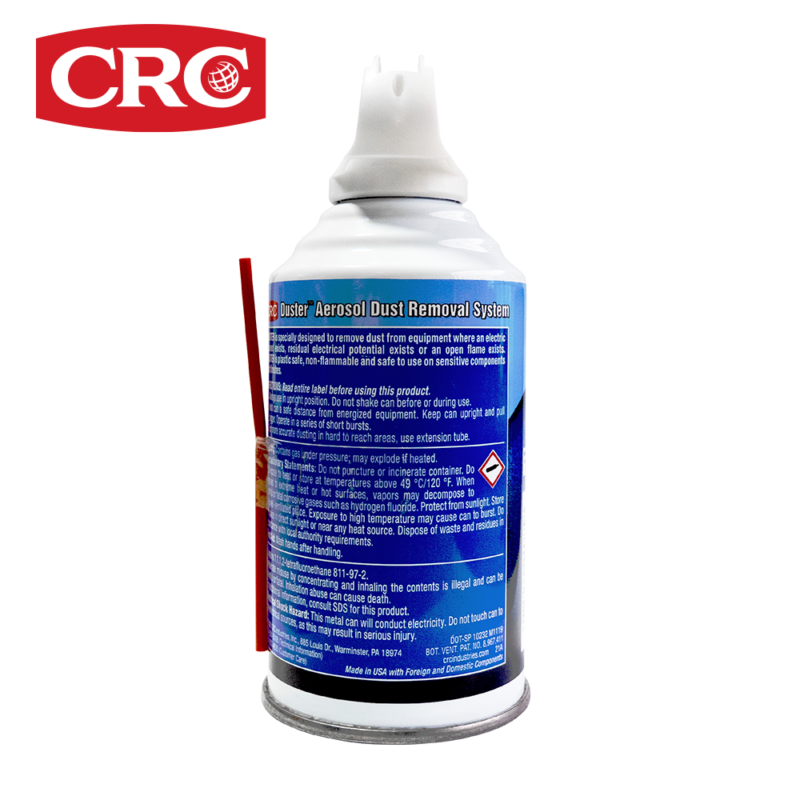 AIRE COMPRIMIDO ANTINFLAMABLE • SPRAY • DUSTER • 8 ONZ • 227G • 14085 • CRC - Imagen 3