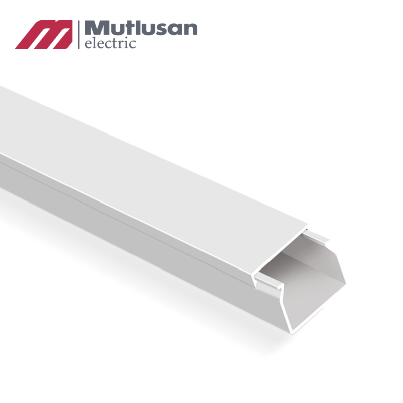 CANALETA CERRADA 25X25 2MT BLANCO MUTLUSAN
