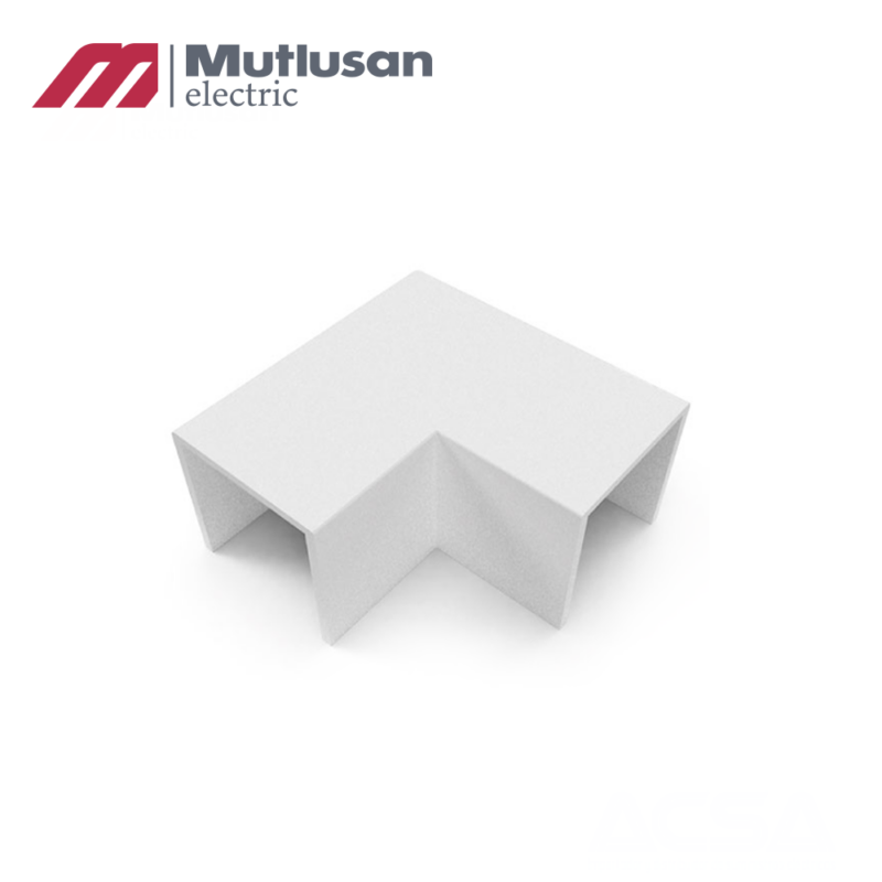 ACCESORIO ANGULO EXTERNO O 25X25 BLANCO MUTLUSAN