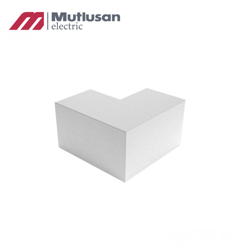 ACCESORIO ANGULO PLANO L 100X50 BLANCO MUTLUSAN