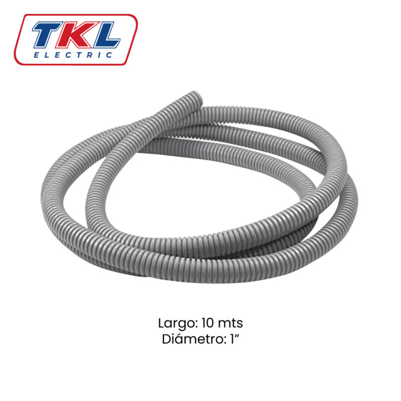 TUBERÍA CORRUGADA  FLEX • 1" • 10MTS • TKL ELECTRIC