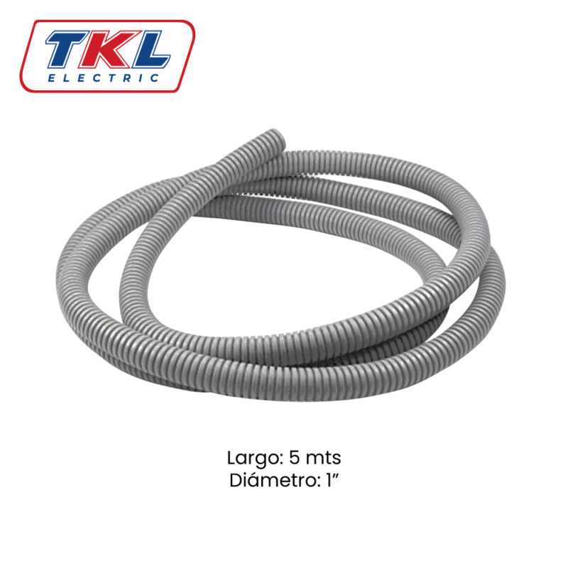 TUBERÍA CORRUGADA  FLEX • 1" • 5MTS • TKL ELECTRIC