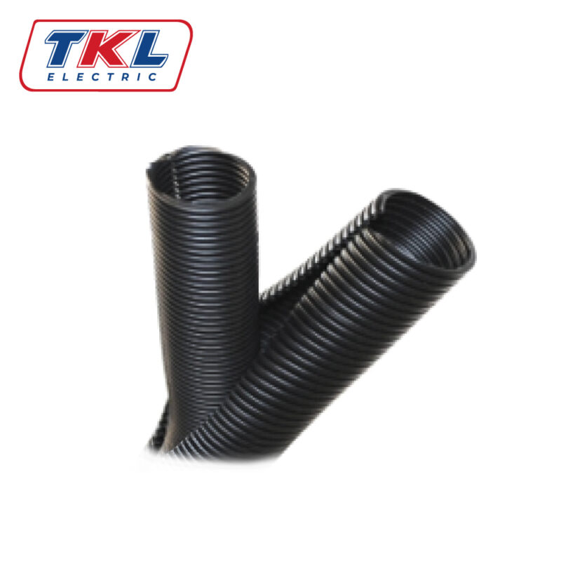 TUBERÍA CORRUGADA ABIERTA • 15MM • 25MTS • NEGRA • TKL ELECTRIC - Imagen 2