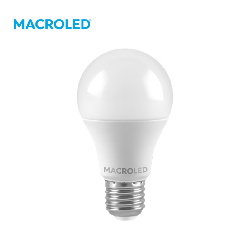 BULBO A60 MACROLED 9.5W E27 AC180-240V FRIO 6500K