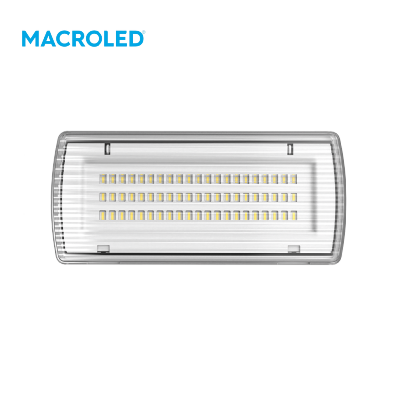 LUZ DE EMERGENCIA IP 65 PARA APLICAR O EMBUTIR, AC100-240V, 400LM, BATERIA 3.7V 2400mAh, 4-6HS, BCO FRIO 7000K