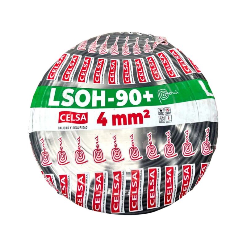 CABLE LSOH-90+ 4 MM² 750V NEGRO X 100 MTR | CELSA
