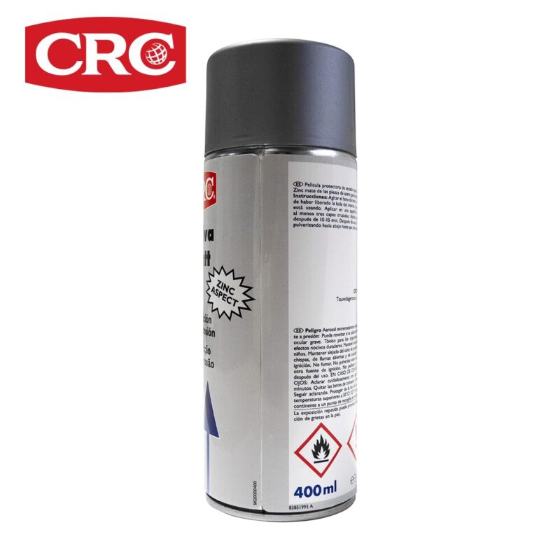 GALVANIZADOR ZINC MATE • GALVA MATT • AA SPRAY • 400ML • 30031 • CRC - Imagen 2