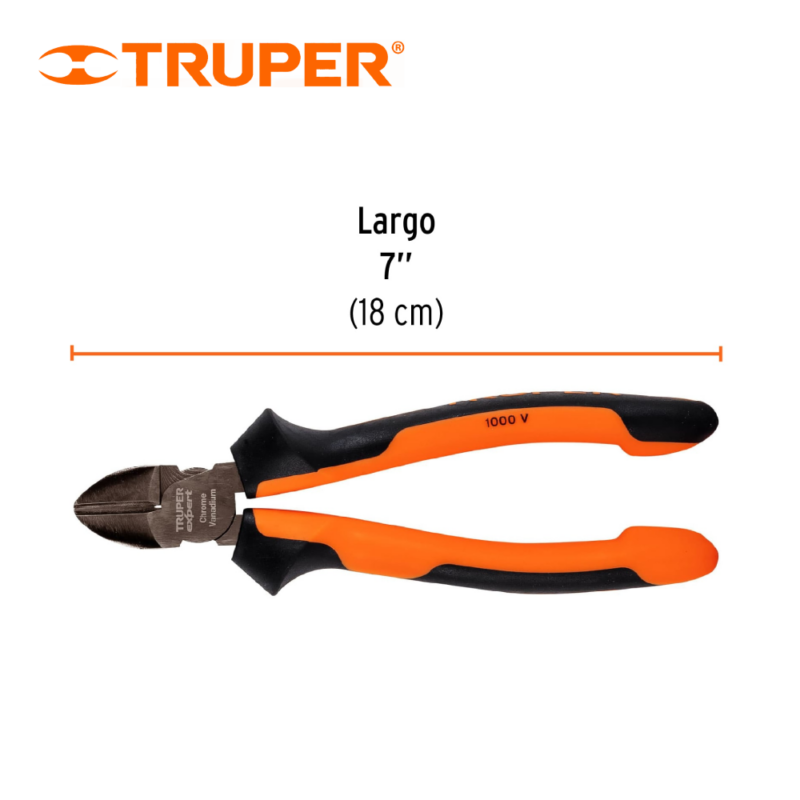 ALICATE CORTE DIAGONAL 7 CONFORT GRIP TRUPER 12349 - Imagen 3