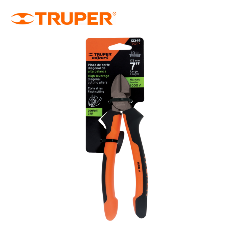 ALICATE CORTE DIAGONAL 7 CONFORT GRIP TRUPER 12349 - Imagen 4