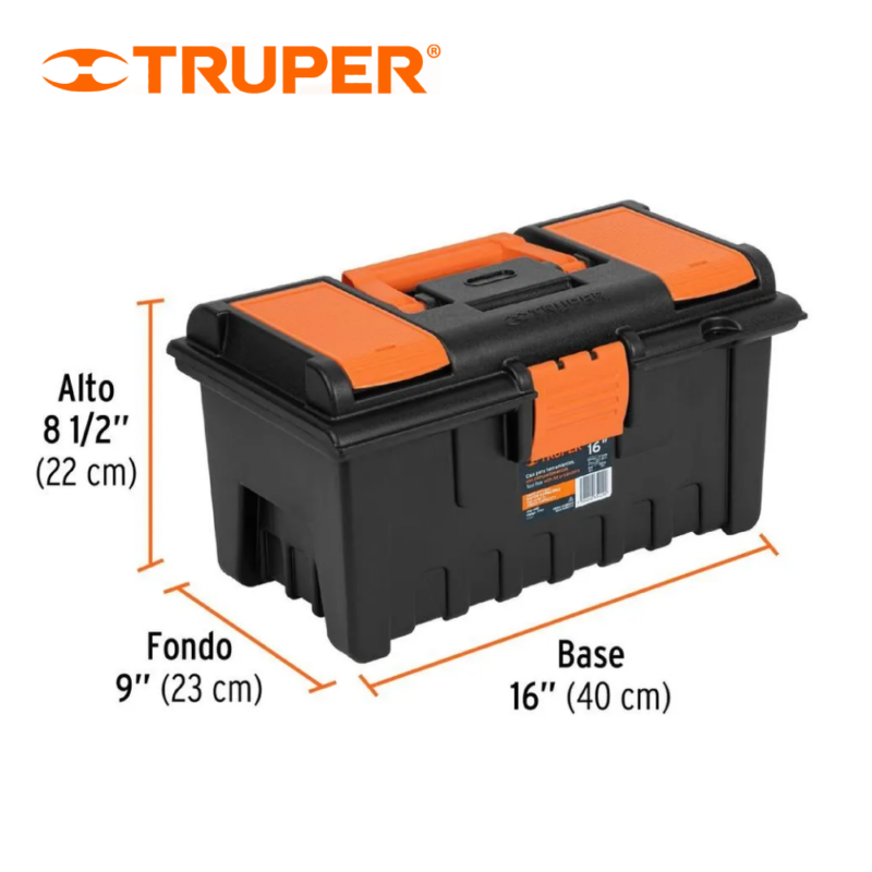 CAJA PARA HERRAMIENTA 16 CON COMPARTIMENTOS 11141 TRUPER - Imagen 3