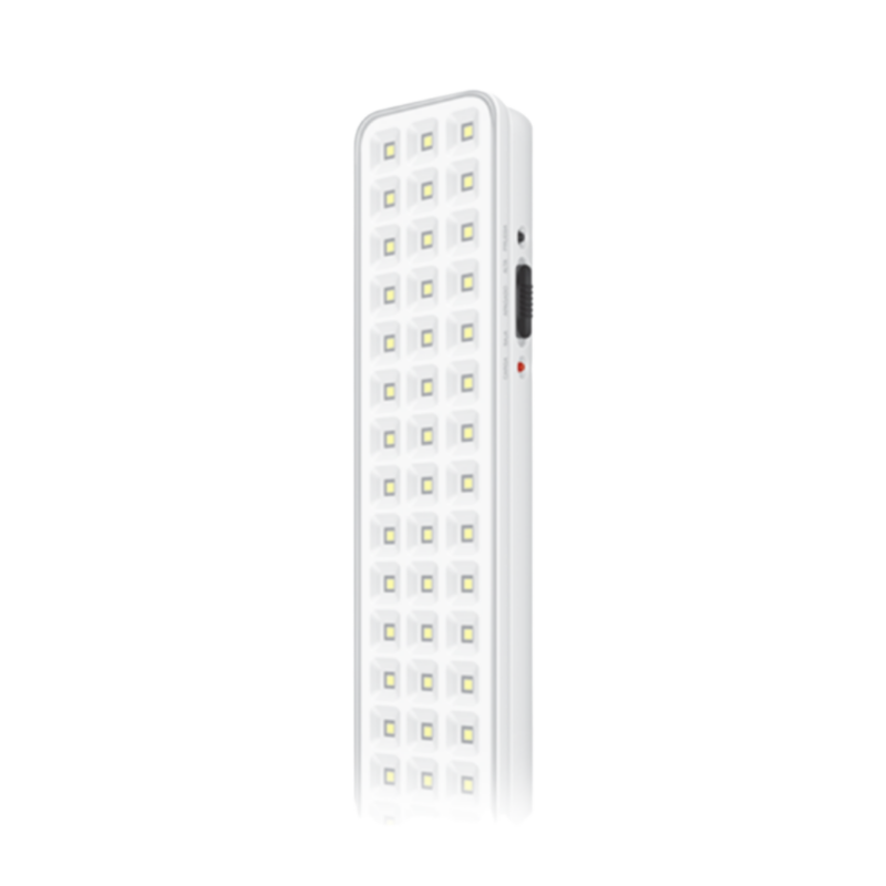 LUZ DE EMERGENCIA 60 LEDS SMD-PE- AC100-240V 50-60HZ 9 HORAS BLANCO FRIO 6500K | MACROLED