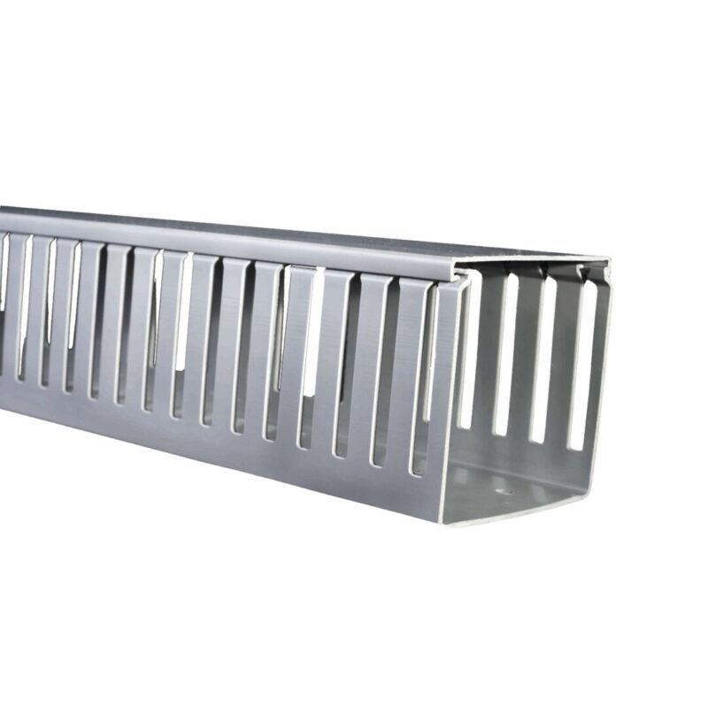 CANALETA RANURADA 100X100 2M GRIS DXN10012 | DEXSON