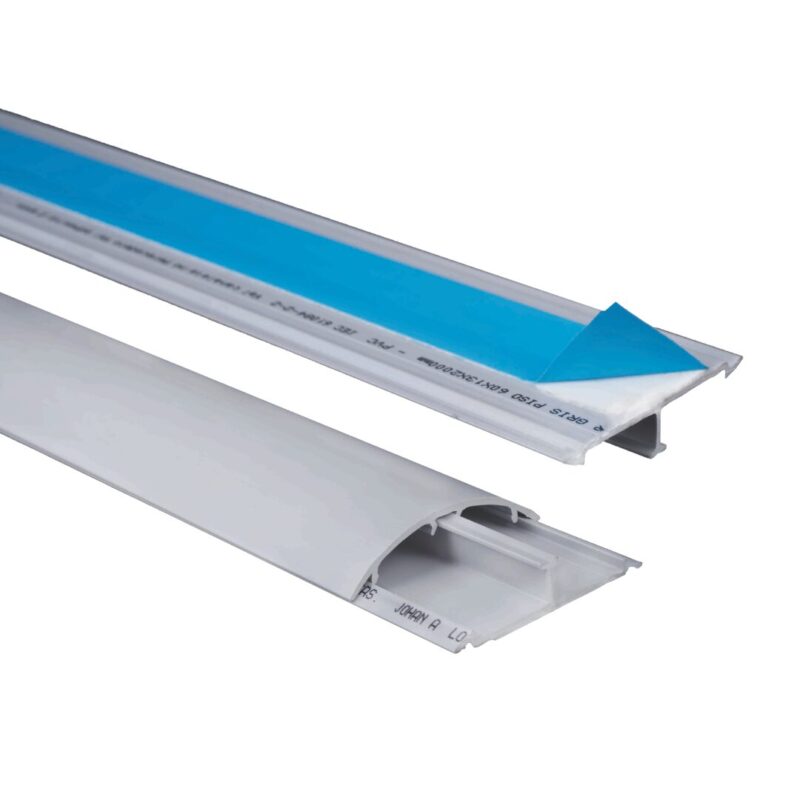CANALETA DE PISO 60X13 2M CON ADHESIVO GRIS DXN10023 | DEXSON