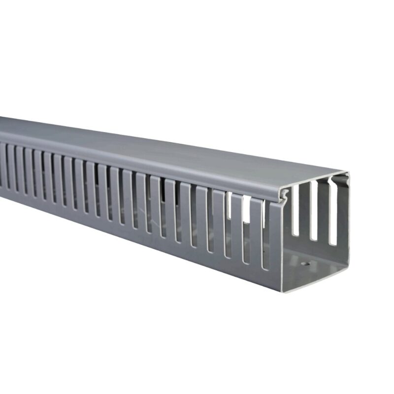CANALETA RANURADA 80x80 2M GRIS DXN10122 | DEXSON