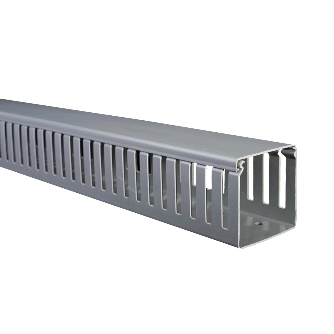 CANALETA RANURADA 80x80 2M GRIS DXN10122 | DEXSON