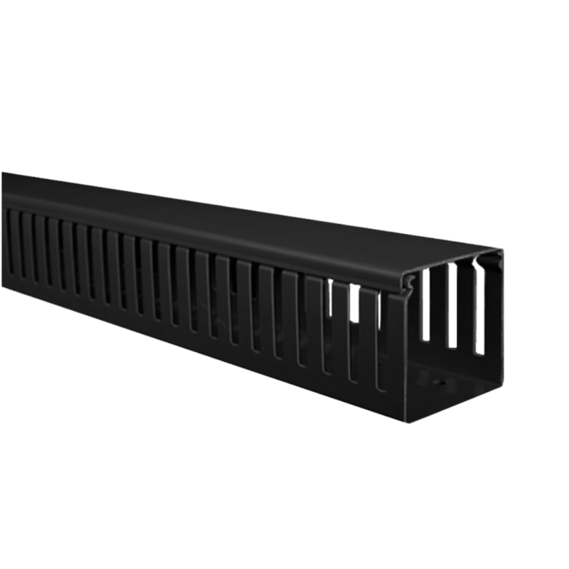 CANALETA RANURADA 80X80 2M NEGRO DXN10172 | DEXSON