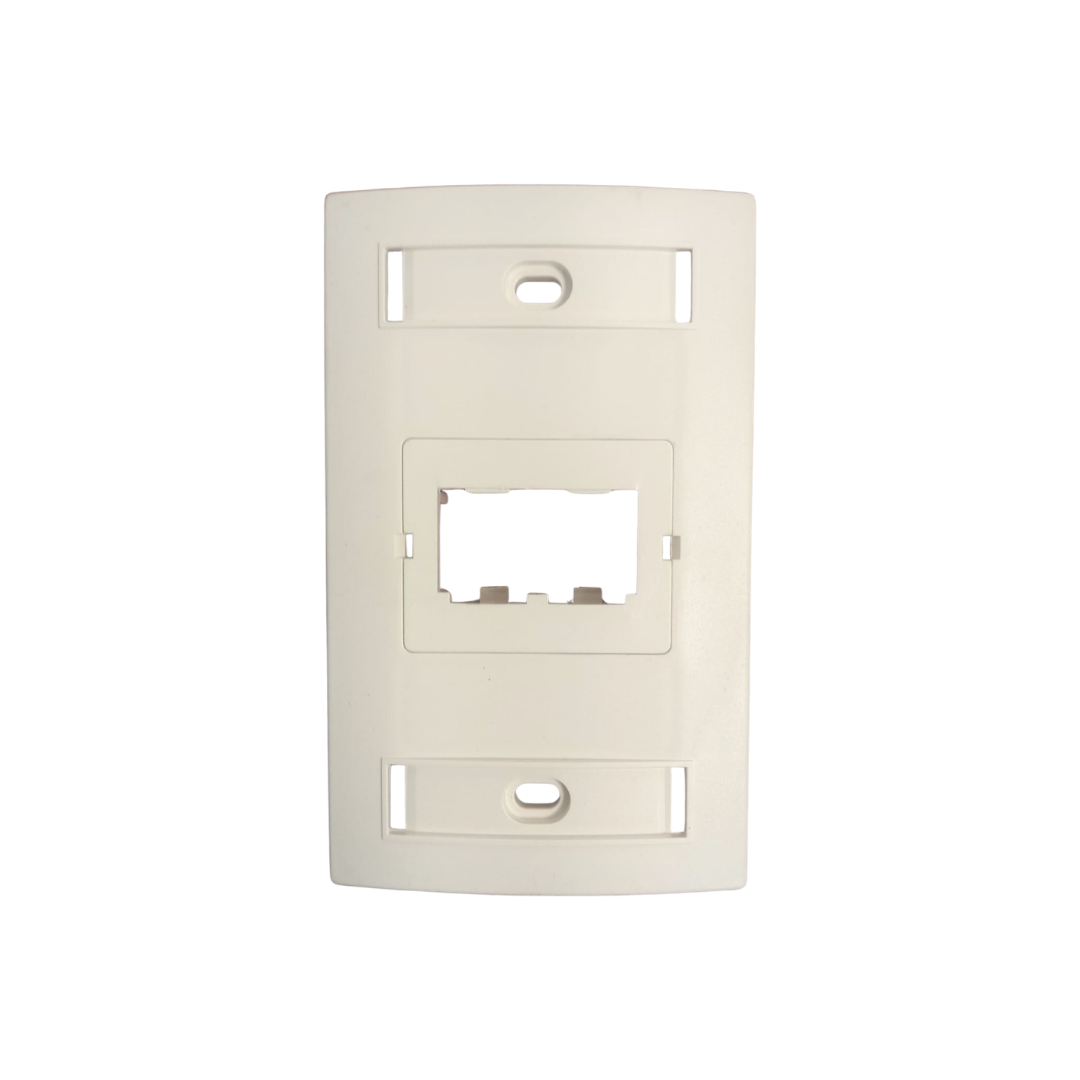 FACE PLATE 2 PUERTOS COMPATIBLE PANDUIT MARFIL | DEXSON