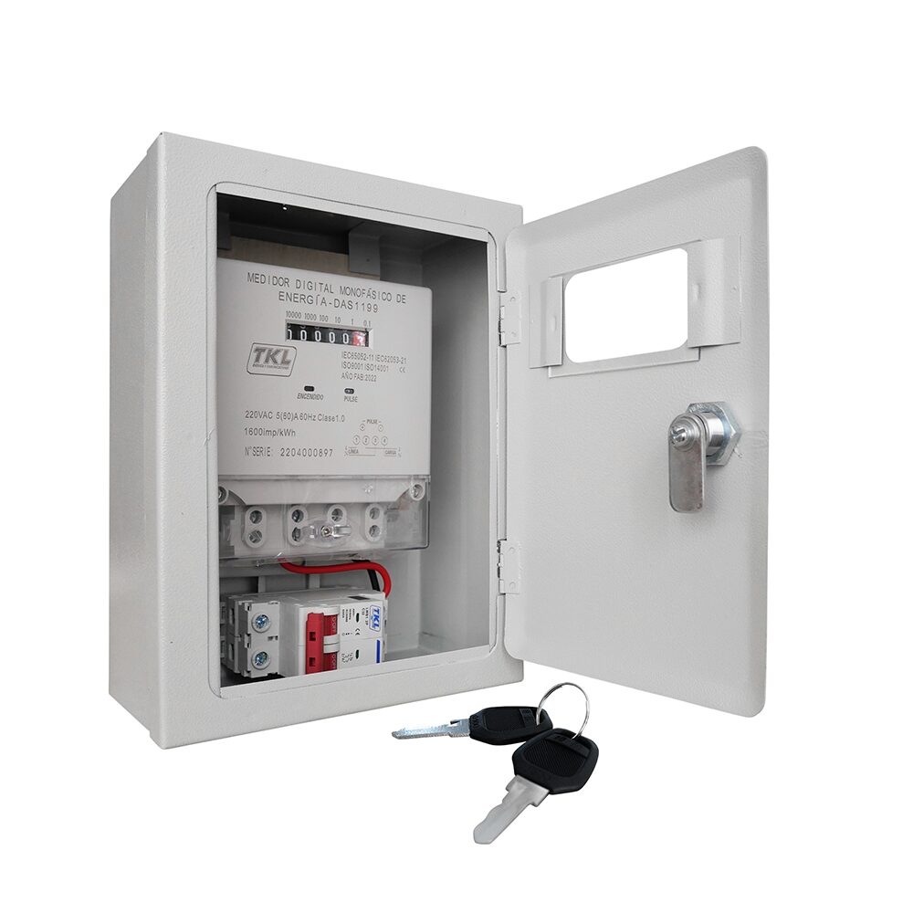 KIT MEDIDOR DE ENERGÍA (TABLERO METÁLICO+ MEDIDOR ELECTRÓNICO + INTERRUPTOR) | TKL ELECTRIC