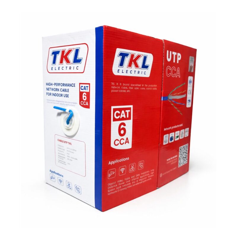 CABLE UTP CAT 6 4 PARES 23AWG AZUL 305 MTS CCA | TKL ELECTRIC
