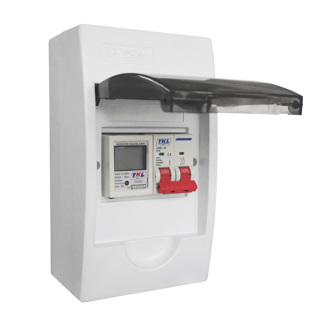 KIT MEDIDOR DE ENERGÍA (TABLERO ADOSABLE 4P + MEDIDOR DIGITAL + INTERRUPTOR) | TKL ELECTRIC