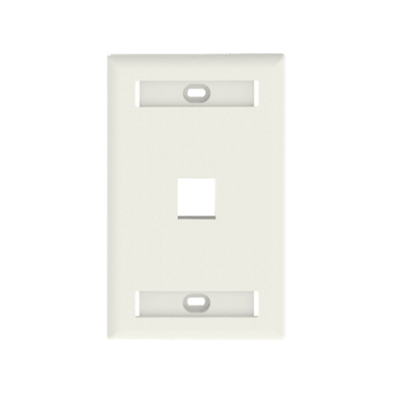 FACE PLATE 1 PUERTOS BLANCO NET KEY NK1FIWY | PANDUIT
