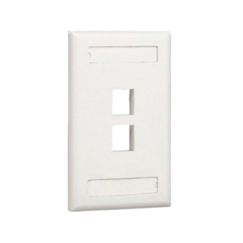 FACE PLATE 2 PUERTOS BLANCO NET KEY NK2FIWY | PANDUIT
