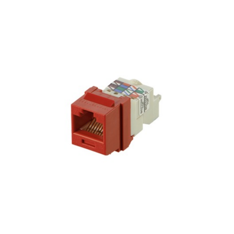 JACK RJ-45 CAT 6 ROJO NET KEY NK6TMRD | PANDUIT
