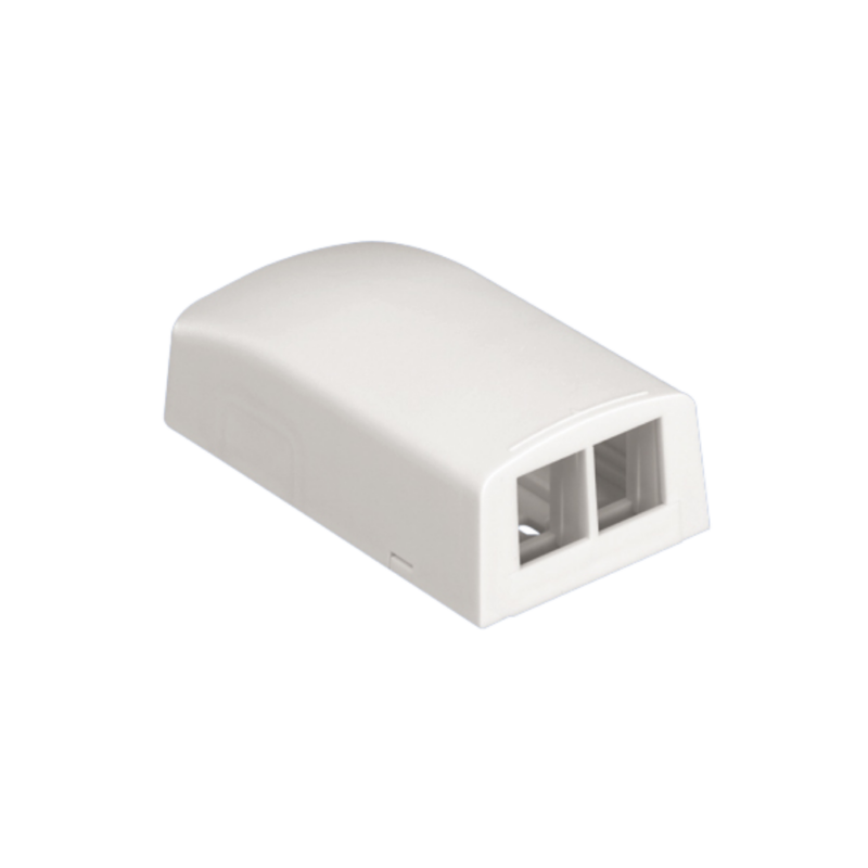 CAJA MONTAJE SUPERFICIAL 2 PUERTOS NET KEY NK2BXIW-A | PANDUIT