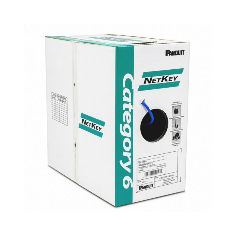 CABLE UTP CAT6 LZSH AZUL 305MT NET KEY NUL6C04BU-FE | PANDUIT