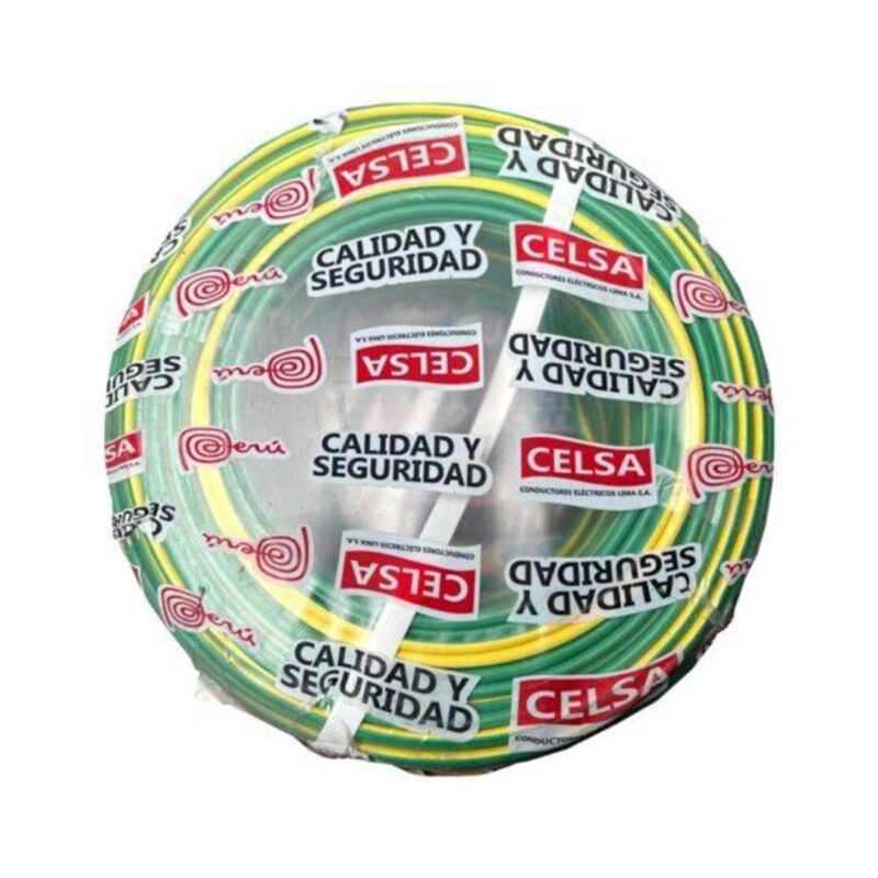 CABLE LSOH-90+ 6 MM² 750V VERDE/AMARILLO X 100 MTR | CELSA