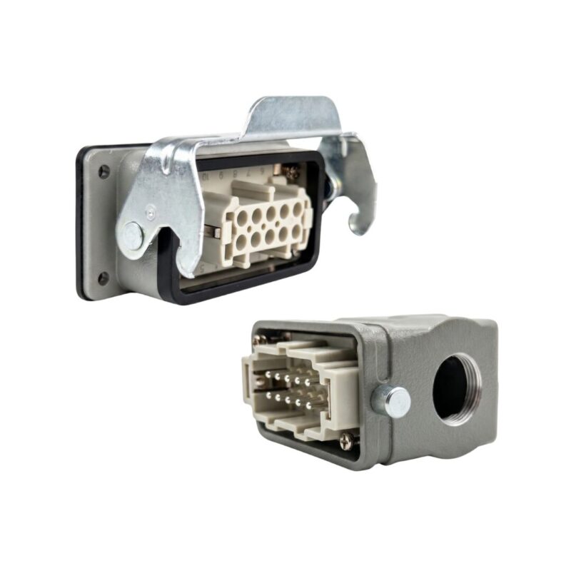 TOMA+ENCHUFE DE CONTROL EMPOTRABLE HE-010.6 10 PINES+T (PG-16) | WEVEL