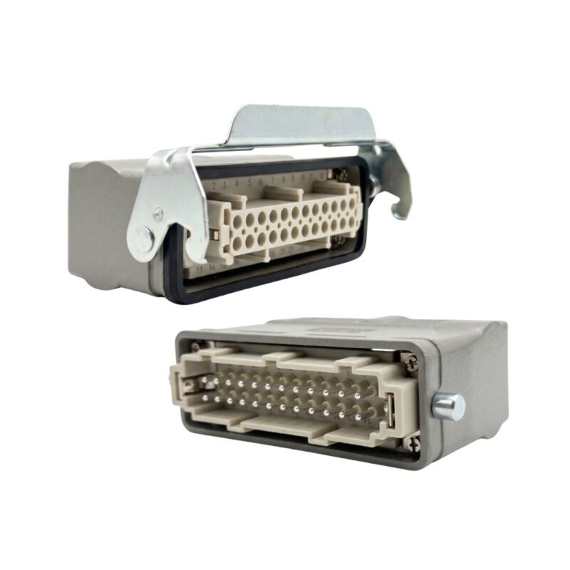 TOMA + ENCHUFE DE CONTROL AEREO HE-024.14 24 PINES+T (PG-21) | WEVEL