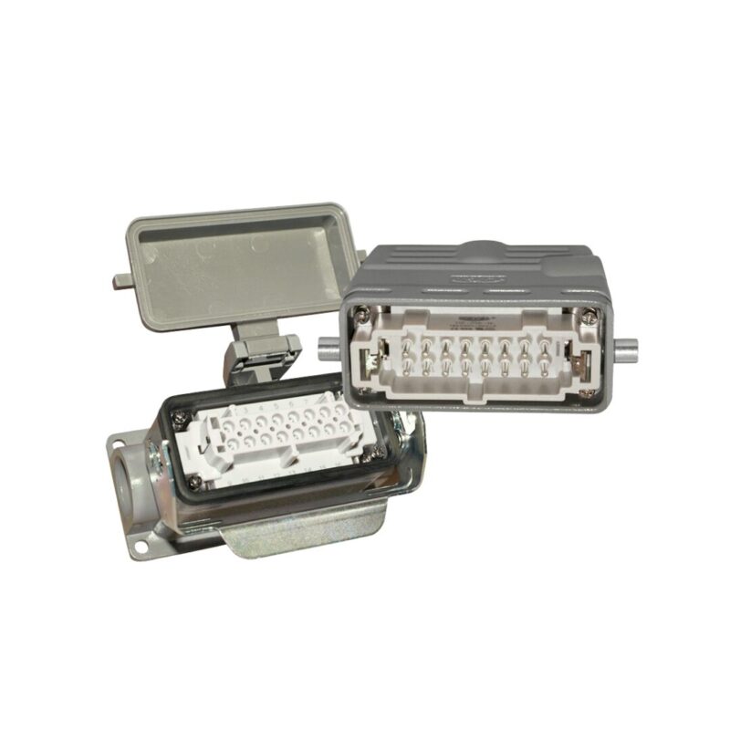 TOMA + ENCHUFE DE CONTROL ADOSABLE H-16.12 16 PINES+T (PG-21) | WEVEL