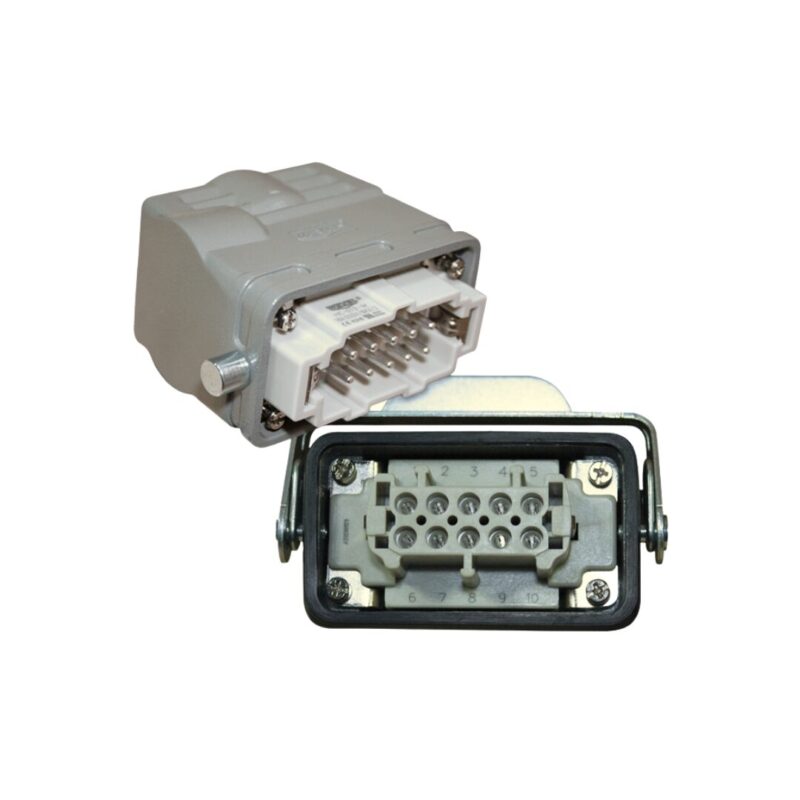 TOMA + ENCHUFE DE CONTROL AEREO HE-010.13 10 PINES+T (PG-16) | WEVEL