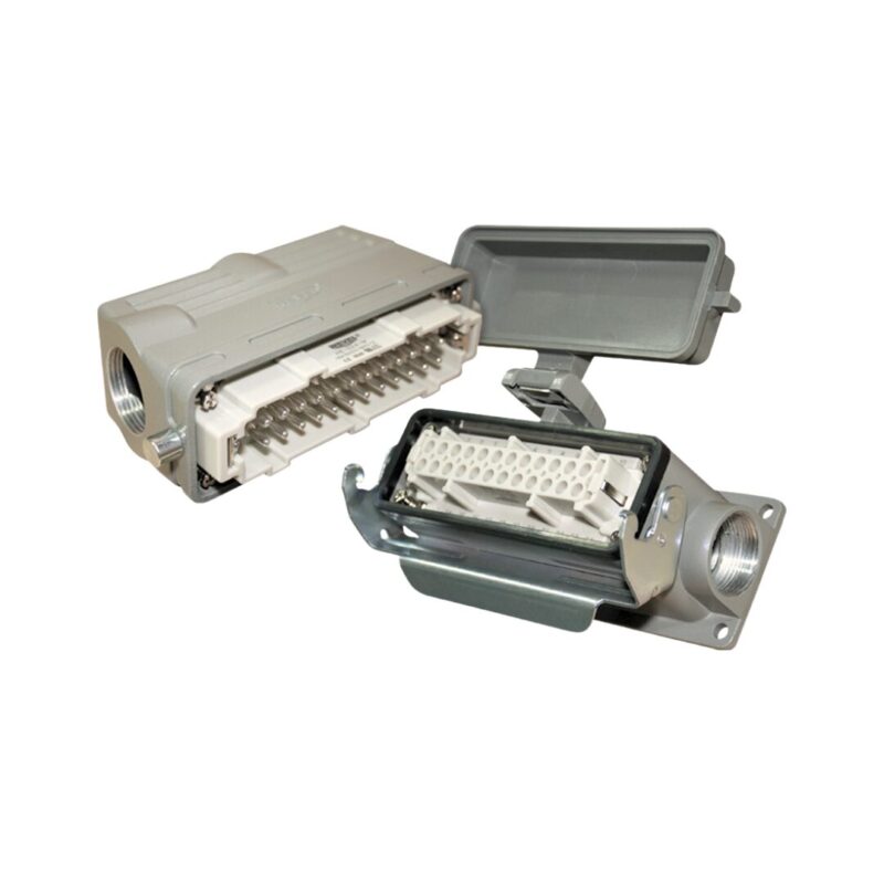 TOMA + ENCHUFE DE CONTROL ADOSABLE HE-24.12 24 PINES+T (PG-21) | WEVEL